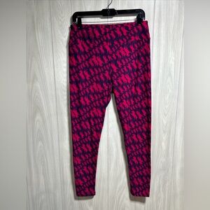 LuLaRoe Tall & Curvy Purple and Pink Horse Leggings